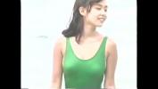 หนังเอ็ก Naoko Aizawa High leg swimsuit green and High leg bikini blue Beautiful sister of the image on the beach solo Mp4